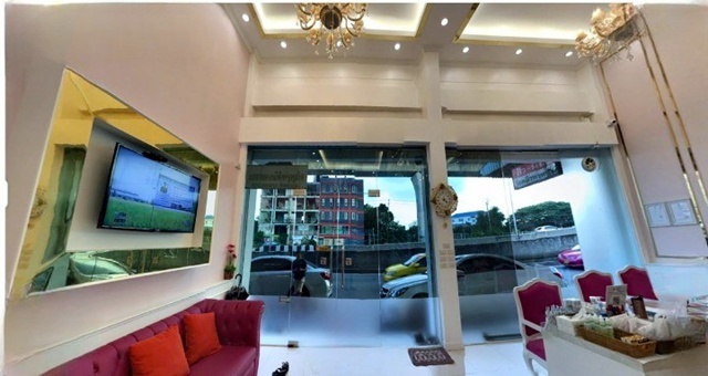 โชว์รูม สำนักงานขาย MRT กระทรวงสาธารณสุข 350 ม. ให้เช่าอาคารพาณิชย์ 2 คูหา 4.5ชั้น คลินิก ออฟฟิศ  บิ๊กซีติวานนท์ 200 ม. ตลาดสดเรวดี 0.8 กม.