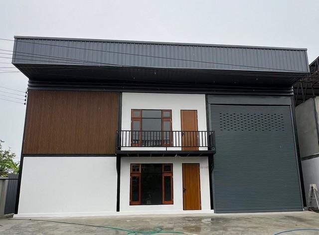 BR 1664 ให้เช่าโกดังพร้อมออฟฟิศ ริมถนนซอยธารทอง ตลาดเอซี ย่านลำลูกกา คลอง 4 พร้อมที่จอดรถหน้าโกดัง 6 คัน