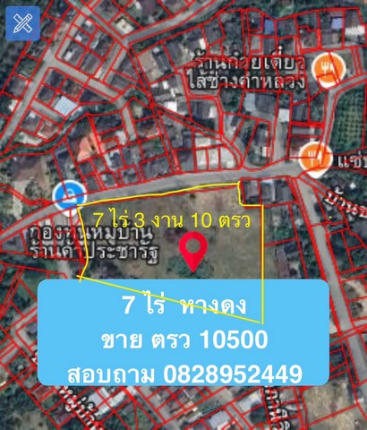  ขายที่ดิน  7 ไร่ 3 งาน  10 ตรว  ต. บ้านแหวน อ. หางดง เชียงใหม่