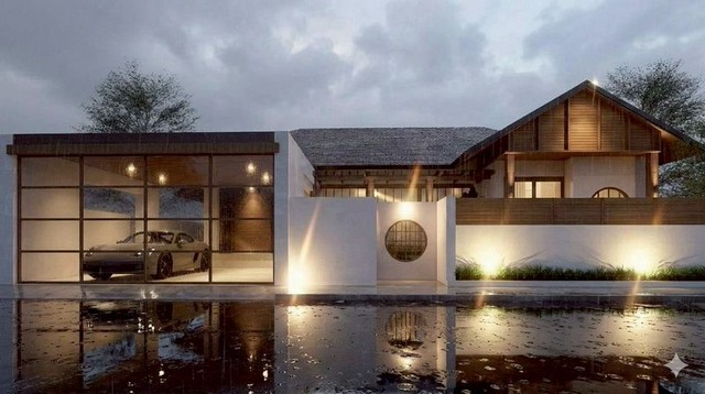 บ้านเดี่ยวชั้นเดียว สไตล์ญี่ปุ่น บรรยากาศเงียบสงบ หางดง