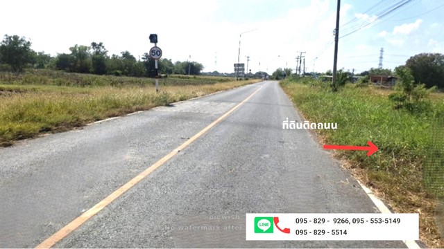 ขายถูกที่ดิน 9-2-11 ไร่ ติดถนนหลักชบบท 3027 รถใหญ่เข้าออกสะดวก ใกล้นิคมโรจนะ ต.บ้านแค(โคกม่วง) อ.ภาชี จ.อยุธยา 